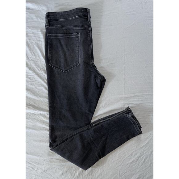 Athleta 486287 Sculptek Ultra Skinny Zip Jeans. Gray, Women's 12T Tall. EUC!! - Picture 1 of 9